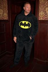 BadRhino Big & Tall Black Batman Fleece Lounge Set | BadRhino 1