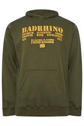 BadRhino Big & Tall Khaki Green Military Print Hoodie | BadRhino 6