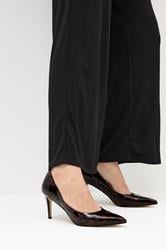 LTS Brown Tortoise Pointed Court Heel In Standard Fit | Long Tall Sally 1