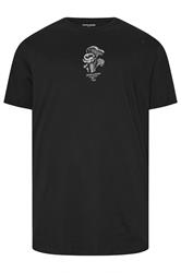 JACK & JONES Big & Tall Black Graphic T-Shirt | BadRhino 1