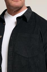 BadRhino Big & Tall Black Corduroy Overshirt | BadRhino 4