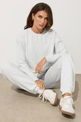 LTS Tall Womens Light Grey Sweatshirt & Jogger Set | Long Tall Sally 1