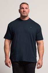 BadRhino Big & Tall Navy Blue Relaxed T-Shirt | BadRhino 1