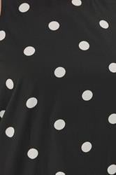 LTS Tall Women's Black Polka Dot Print Vest Top | Long Tall Sally 4