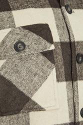 BadRhino Big & Tall Brown Checked Shacket | BadRhino 3