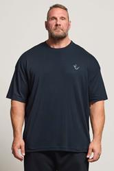 IronRhino Big & Tall Navy Blue 'Rest Day' T-Shirt | BadRhino 1