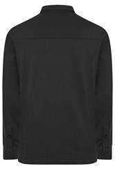 STUDIO A Big & Tall Navy Blue Zip Through Shacket | BadRhino 2