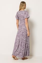LTS Tall Women's Pink Floral Wrap Maxi Dress | Long Tall Sally 2