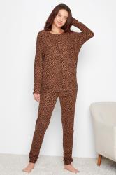 Tall Women's LTS Brown Animal Print Super Soft Lounge Set | Long Tall Sally 2