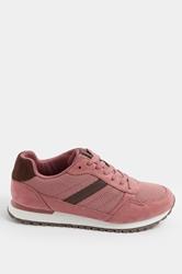Pink Colourblock Trainers In Extra Wide EEE Fit | Yours Clothing 2