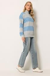 LTS Tall Women's Grey Half Zip Sweatshirt | Long Tall Sally 1