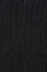 KAM Big & Tall Black Cable Knit Cardigan | BadRhino 2