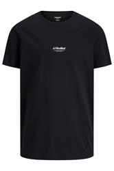 JACK & JONES Big & Tall Black JJ Studio T-Shirt | BadRhino 3