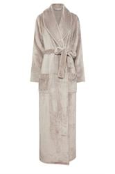 LTS Tall Stone Brown Super Luxe Maxi Dressing Gown | Long Tall Sally 1