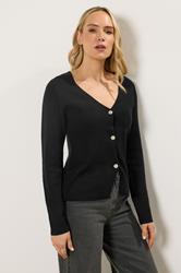LTS Tall Women's Black Button Cardigan | Long Tall Sally 2