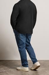 BadRhino Big & Tall Blue Mid Rinse Stretch Jeans | BadRhino 3