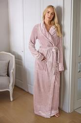 LTS Tall Light Pink Shawl Collar Maxi Dressing Gown | Long Tall Sally 1