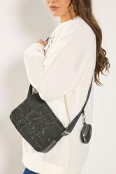 Khaki Green Quilted Cross Body Bag | Yours Clothing 2