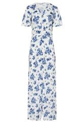 LTS Tall White Floral Satin Maxi Dress