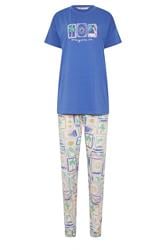 LTS Tall Women's Blue 'Dreaming Of The Sea' Slogan Pyjama Set | Long Tall Sally 5