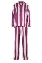 LTS Tall Burgundy Red Stripe Satin Pyjama Set | Long Tall Sally 5