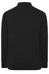 LYLE & SCOTT Big & Tall Black Quarter Zip Jumper | BadRhino 4