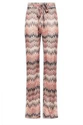 LTS Tall Women's Pink Patterned Crochet Wide Leg Trousers | Long Tall Sally 4