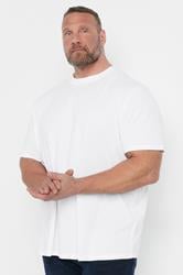 JACK & JONES Big & Tall White Oversized T-Shirt | BadRhino 1