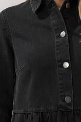 LTS Tall Black Denim Midaxi Dress | Long Tall Sally 4