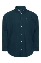 BadRhino Navy Blue Cotton Poplin Long Sleeve Shirt | BadRhino 3