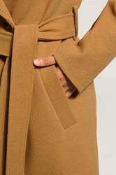 LTS Tall Beige Brown Formal Wrap Belted Midi Coat | Long Tall Sally 4