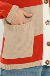 LTS Tall Women's Natural Brown & Red Cardigan | Long Tall Sally 4