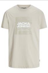 JACK & JONES Big & Tall Natural Cream Logo Printed T-Shirt | BadRhino 2