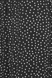 LTS Tall Black & White Spot Print Extra Wide Leg Culottes | Long Tall Sally 4