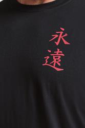 BadRhino Big & Tall Black Extra Long Japanese Graphic T-Shirt | BadRhino 4