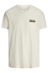 JACK & JONES Big & Tall Natural Brown Back Print T-Shirt | BadRhino 4