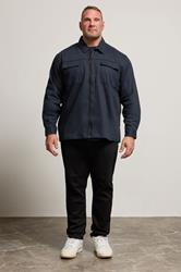 D555 Big & Tall Navy Blue Shacket | BadRhino 2