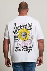 LYLE & SCOTT Big & Tall White Sunnie's Graphic T-Shirt | BadRhino 3