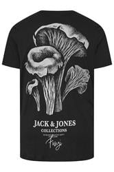 JACK & JONES Big & Tall Black Graphic T-Shirt | BadRhino 2