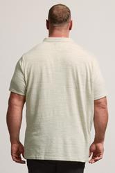 BadRhino Big & Tall Cream Marl Polo Shirt | BadRhino 4