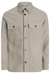 JACK & JONES Big & Tall Brown Woven Check Overshirt | BadRhino 1