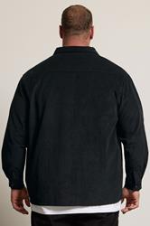 BadRhino Big & Tall Black Corduroy Overshirt | BadRhino 3