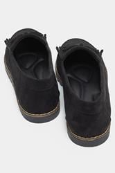 Black Faux Suede Fringe Loafers In Wide E Fit | Yours Clothing 4