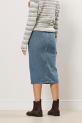 LTS Tall Blue Denim Midi Skirt | Long Tall Sally 3