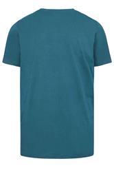 BadRhino Big & Tall Ocean Blue Extra Long Core T-Shirt | BadRhino 2