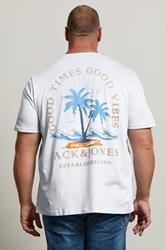 JACK & JONES Big & Tall 3 PACK Chambray Blue Summer Vibe T-Shirts 4