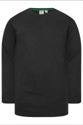 D555 Big & Tall Black Thermal Long Sleeve T-Shirt | BadRhino 3