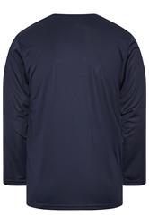 IronRhino Big & Tall Navy Blue Performance Long Sleeve T-Shirt | BadRhino 6