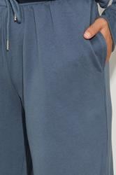 LTS Tall Denim Blue Wide Leg Joggers | Long Tall Sally 5