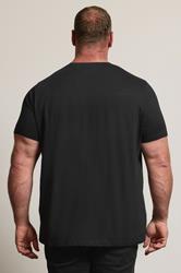 BadRhino Big & Tall Black Skull & Crossbones Graphic T-Shirt 3